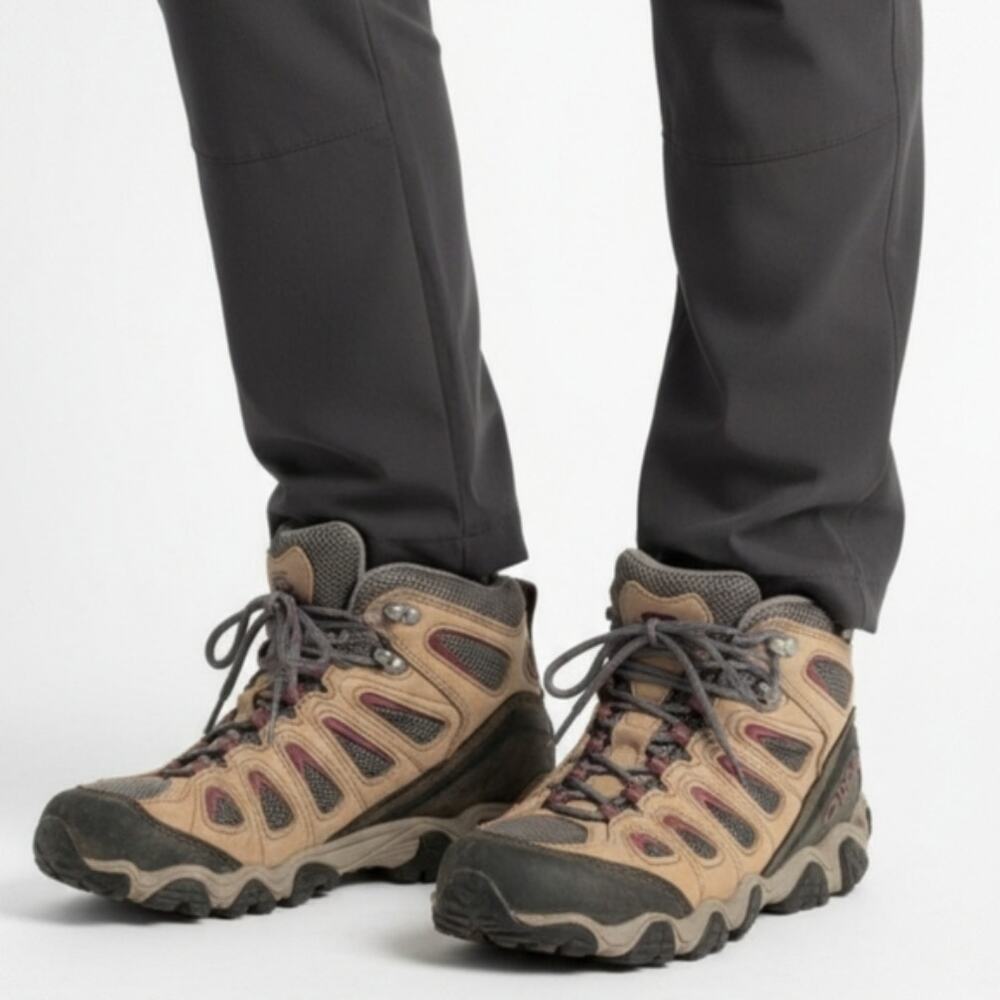 Oboz sawtooth II Mid Womens Boots Brown Leather Waterproof Hiking Shoes